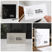 Abstracte Geometrische Architecturale Logo Wit/Gou Post-it® Notes