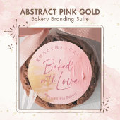 Abstracte Roze Goud Kook Instructies Bedankkaart