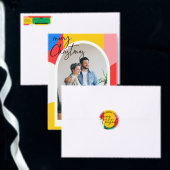 Abstract Patroon Kerstfeest Uitnodiging (Personaliseer de collectie van deze zelfstandige maker.)