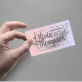 Beauty Salon Pearl Silver Sticker