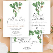 Acorn tree vrijgezellenfeest bedankkaart