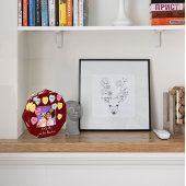 Fijne Moederdag | Roze en kleurrijke harten Cadeaupapier