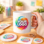 Simple Add Your Logo and Text Business T-shirt