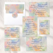 Prachtige Abstracte Aquarel Moderne Scriptie Bruil Kaart