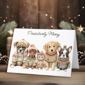 Happy Pawlidays Dog Cat Puppy Kitten Kerstmis Cadeaupapier