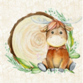 Kute Moose Waterverf Baby shower Kaart