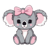 Roze Baby Koala Beer Bedankdoosjes
