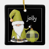 Cute Blue Santa Gnome, Ornamenten en kerstcadeaus Inpakpapier Vel