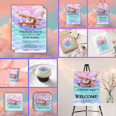 Avontuur wacht op Baby shower Papieren Bordje