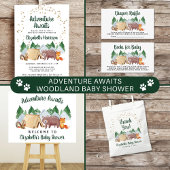 Rustic Woodland Couples Baby shower Uitnodiging