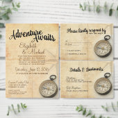 Avontuurlijke Reizen Trouwuitnodiging Kaart (Personaliseer de collectie van deze zelfstandige maker.)