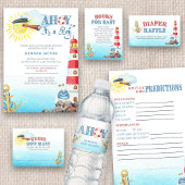 Raad eens hoeveel Nautical Baby shower Game Card Informatiekaartje