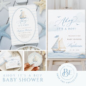 Zeilerjongen Baby Shower Uitnodiging