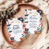 Ahoy is een piratenschip nautisch Baby shower Papieren Bordje