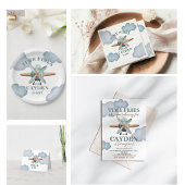 Time Flies Vliegtuig Verjaardag Foto Print Foto Afdruk