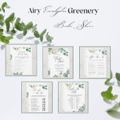 Airy Eucalyptus Greenery Boho Rustic Bridal Shower Kaart