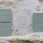 Airy Greenery en Gold Leaf Hartelijk dank Briefkaa Briefkaart