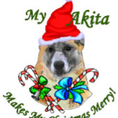 Akita KerstMerry Cadeaupapier