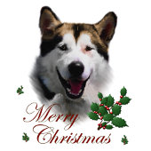 Alaskan Malamute Kerstmis Tote Bag