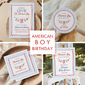 All American Boy 4 juli baby shower Cadeaulabel