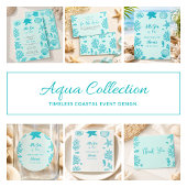 Alles wat ik zie is liefde Kust Boho Schelp Aqua K Informatiekaartje