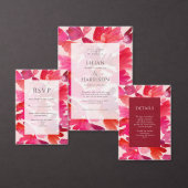 Alle Waterverf Liefde Roze Foto opslaan Datum Save The Date (Personaliseer de collectie van deze zelfstandige maker.)