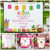 Aloha Klasse van 2024 Afstuderen Luau Welkom Poster
