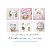 Aloha Luau Kids Birthday  Bedankzakje