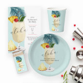 Aloha Pina Colada Green Cocktail Verjaardagsfeestj Papieren Bekers