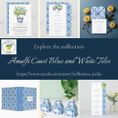 Amalfi-kust Blauwe Witte Tegels Italië  Save The Date