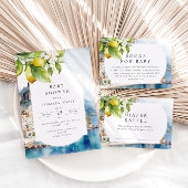 Amalfikust Italiaanse Lemon Mediterrane Partij Ronde Sticker