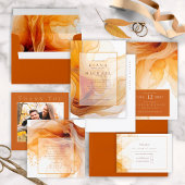Amber Brandy Abstracte Ink Wedding ID1089 Bedankdoosjes