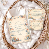 American Boy Stars and Stripes Baby Shower Kaart