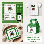 Amerikaans Football Eerste Jaar Down 1st Verjaarda