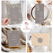 Menu Breath Wedding Menu Gypsophila Amethyst Baby