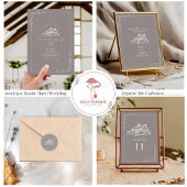 Schuur Rustiek Grijs QR RSVP Boerderij Bruiloft All In One Uitnodiging