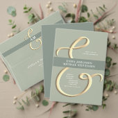 QR-code Sage Green Wedding All in One Uitnodiging (Personaliseer deze collectie van deze onafhankelijke maker. Test)