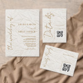 Ivory Floral Wedding Photo Save The Date (Personaliseer de collectie van deze zelfstandige maker.)