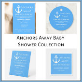 Ankers Weg Baby Boy Nautisch Blauw Baby shower Kaart