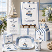 Nautical Anker Baby Shower Uitnodiging