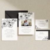 Anemone Bouquet Wedding Informatiekaartje