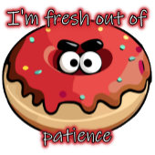 Angry Donut: Verfrist uit geduld Cadeaupapier