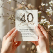 Ik ben 40 dieren print stijlvol script