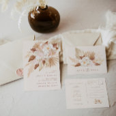 Boho Waterverf Desert Flowers Creamy Color Menu