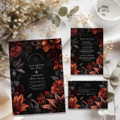 Antiek Art Nouveau Floral Wedding Save The Date