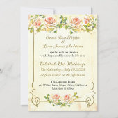 Antiek Rozen retouradresslabels Etiket