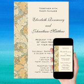 Antiek Victoriaans William Morris St. James Floral Save The Date