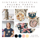 Blauwe walvis zomer eenvoudige vlakte modern elega satijnen lint