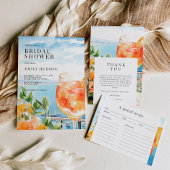 Advies voor het Bride Aperol Spritz Vrijgezellenfe Informatiekaartje