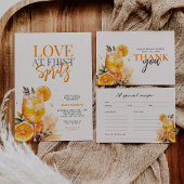 Aperol Spritz Watercolor Bruidsfeest  Bedankkaart